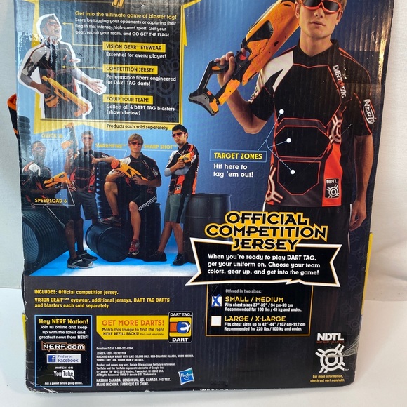Nerf Dart Tag Official Competition Jersey Size Small New - Picture 5 of 12